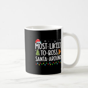 Caneca De Café Mais Provável Para Papais noeis De Chefe Por Volta