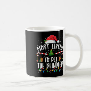 Caneca De Café Mais Provável Para Pet Da Família De Natal Da Rebe