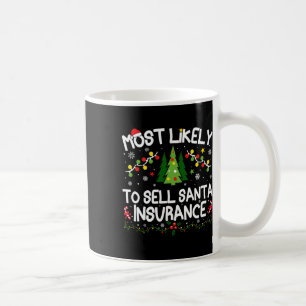 Caneca De Café Mais Provável Para Vender A Matriz De Natal De Seg