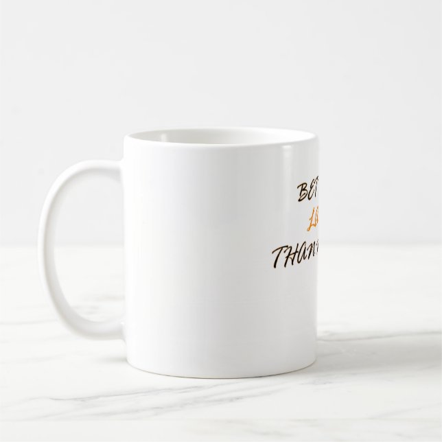 Caneca De Café Mais tarde do que nunca café (Esquerda)