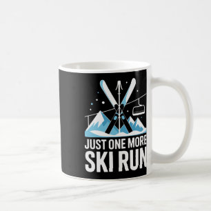 Caneca De Café Mais Uma Descida De Esqui Esqui Alpino Montanhas