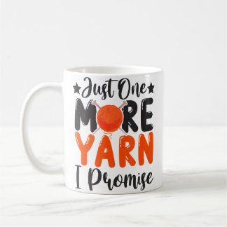 Caneca De Café Mais Uma Meada, Eu Prometo Tricô Costura
