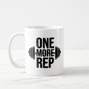 Caneca De Café Mais uma Repetição Tipografia de Motivação para Ac