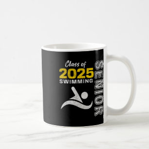 Caneca De Café Mais velho Da Equipe De Natação Cl De 2025 - Gradu