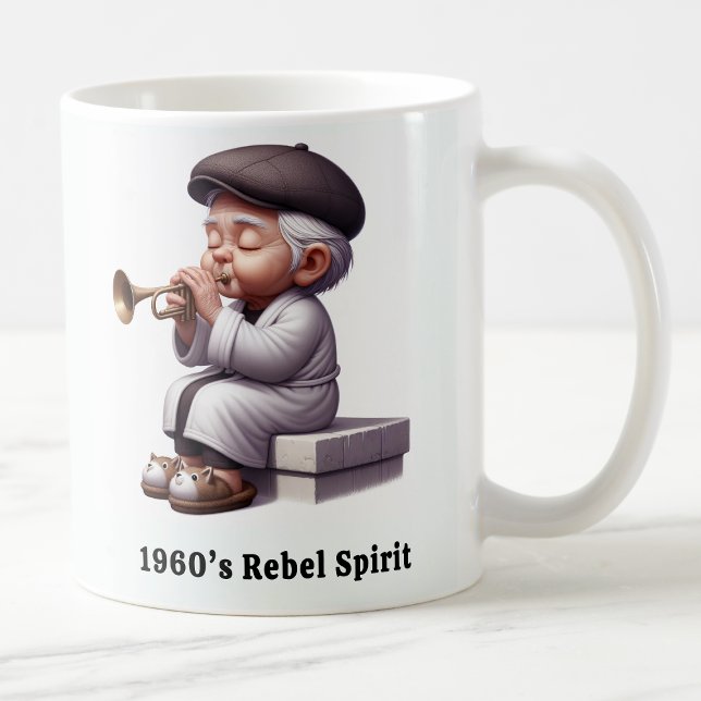 Caneca De Café Mais velho Groovy Legendas de Música Cidadã (Criador carregado)