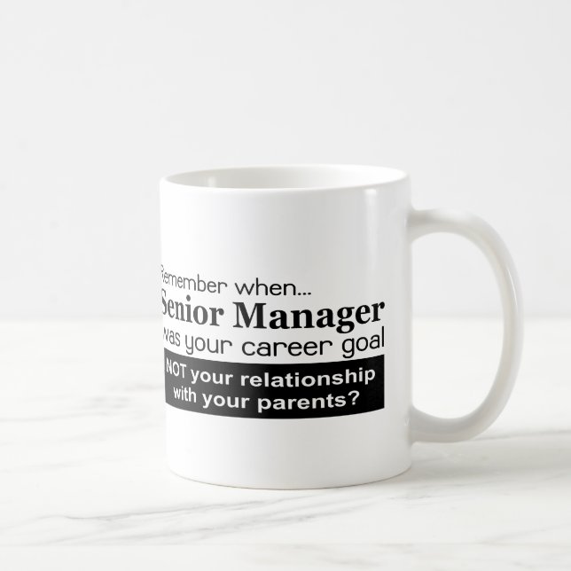 Caneca De Café Mais velho Management Careal Goal Mug - Preto (Direita)