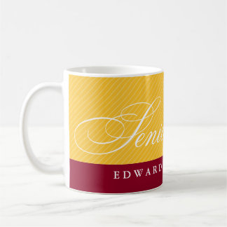 Caneca De Café Mais velho orgulhosos maroon vermelho listras verm