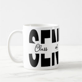 Caneca De Café Mais velho preto clássico personalizado
