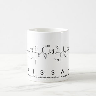 Caneca De Café Maissane peptide name mug