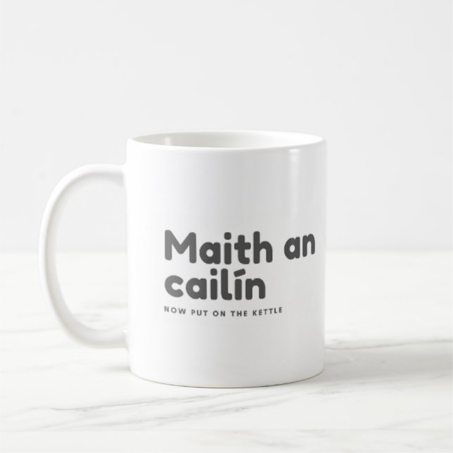 Caneca De Café Maith an cailín agora colocado na chaleira (Esquerda)