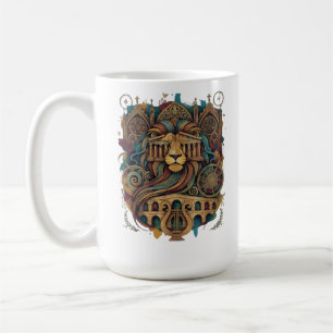 Caneca De Café Maiúsculo Lion Artéria Cerâmica Café Mug Design ex