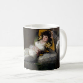 Caneca De Café Maja Vestida (Arte Fina Vintage Elegante)
