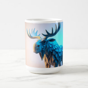 Caneca De Café Majestade do Alce Azul