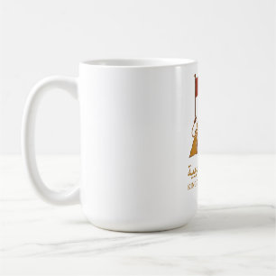 Caneca De Café "Majestade Dourada de Marrocos   Leão e Reino Árab