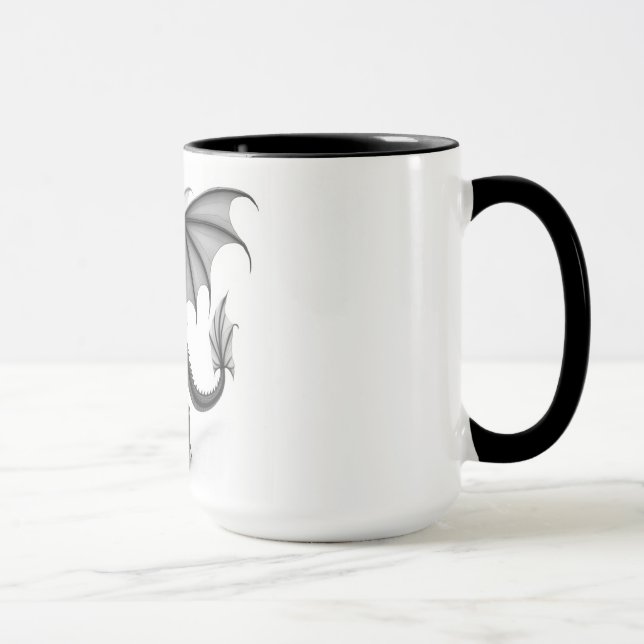 Caneca de Café Majestoso Dragão (Direita)
