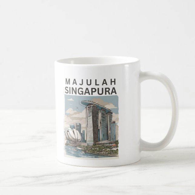 Caneca De Café Majulah Singapura (Direita)