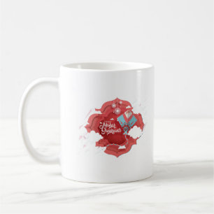 Caneca De Café Makar Sankranti, azul e pipa vermelho