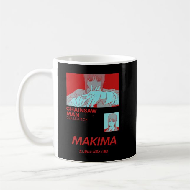 Caneca De Café Makima Red - Homem Churrasco Clássico (Esquerda)
