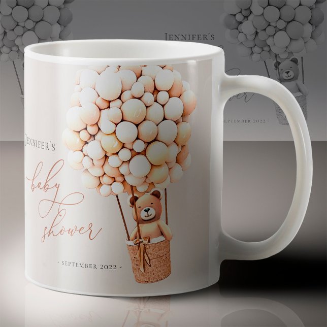 Caneca De Café Mal Podemos Esperar! Chá de Bebê (Criador carregado)