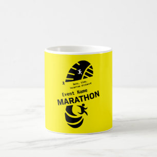 Caneca De Café Mala de eventos de promocional de maratona de cari