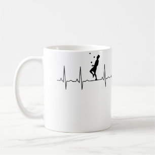 Caneca De Café Malabarismo Feminino Batimento Cardíaco Malabarism