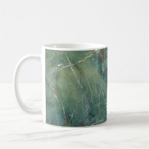 Caneca De Café Malachite Verde Marble Textura Detalhada