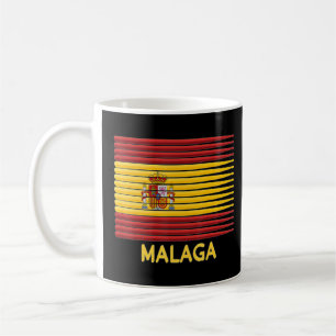 Caneca De Café Malaga Espanha Bandeira Espanhola Vira Patriótico