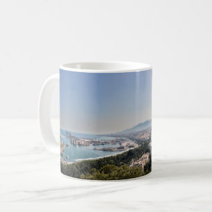 Caneca De Café Málaga, Espanha Panorama