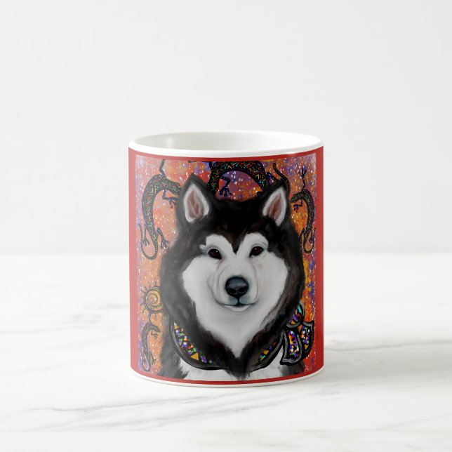Caneca De Café Malamute do Alasca (Centro)