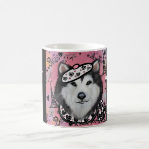 Caneca De Café Malamute do Alasca