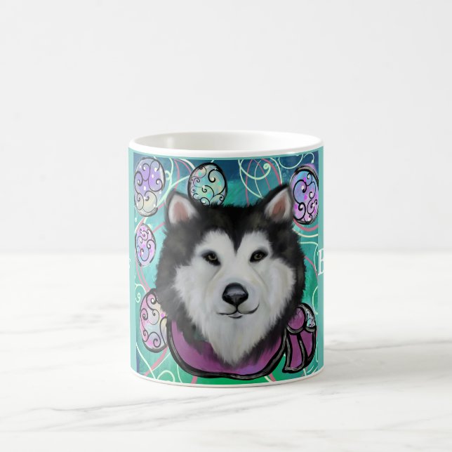 Caneca De Café Malamute do Alasca (Centro)
