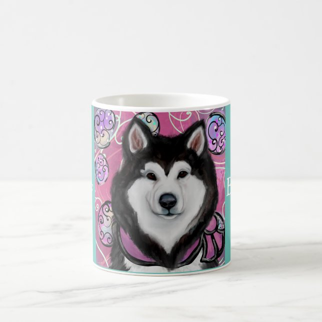 Caneca De Café Malamute do Alasca (Centro)