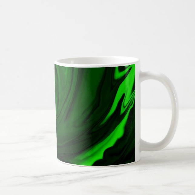 Caneca De Café malaquite verde-textura (Direita)
