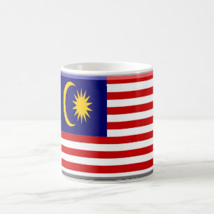 Caneca De Café Malásia - Bandeira -