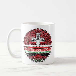 Caneca De Café Malawi Malawisch Schweizer Schweiz Baum Wurzel