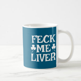 Caneca De Café Maldito fígado engraçado irlandês bebendo dia de S