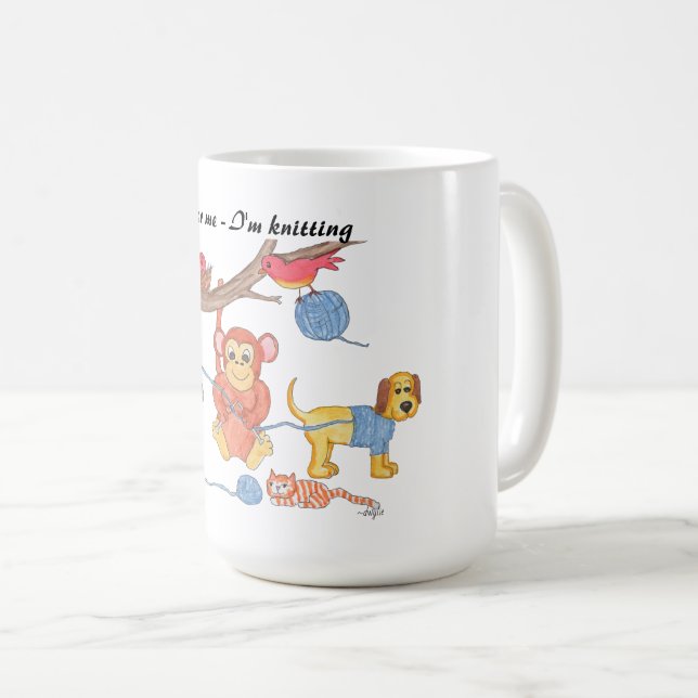 Caneca De Café Malhando - Não me Incomode, Estou Malhando (Frente Esquerda)