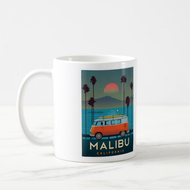 Caneca De Café Malibu California Coffee Mug (Esquerda)