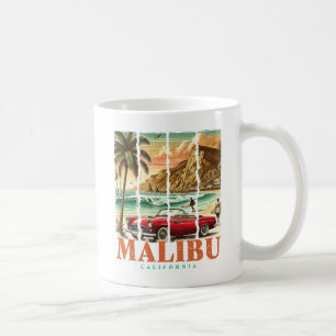 Caneca De Café Malibu California - Sports Car Scenical View