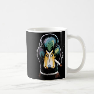 Caneca De Café Mallard Smoking Cigarette Meme Funny Mallard Duck