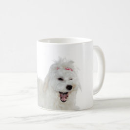 Caneca De Café Maltês branco liso