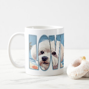 Caneca De Café Maltês - Cachorro Love