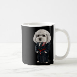 Caneca De Café Maltês Judo Karate Master em Black Judogi