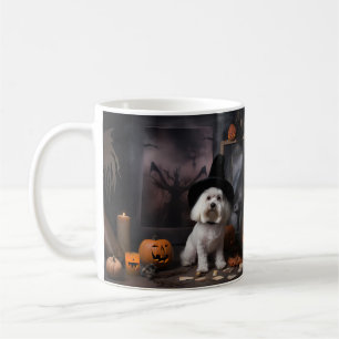 Caneca De Café Maltês Pumpkins Halloween Scary