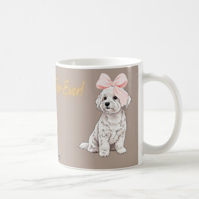 Caneca De Café “Maltese Couple” Mug (Direita)