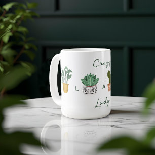 Caneca De Café Maluca de Plantas   Quic Watercolor Plantas Potáve