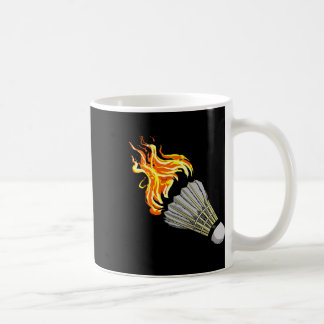 Caneca De Café Malvado Badminton Flame Shuttle Art Sports