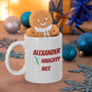 Caneca De Café Malvado Personalizado ou Bom Natal