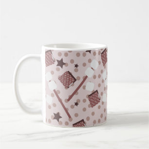 Caneca De Café Malvaviscos de Camping Smores Biscoitos Fogueira R