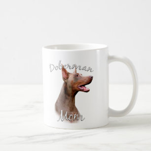 Caneca De Café Mamã 2 do Pinscher do Doberman (Isabella)